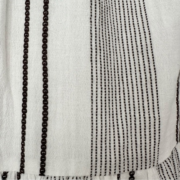 Sundry For Evereve The Everyday Dress Stripe Tiered Gauzy Cotton Size Small - Picture 9 of 13